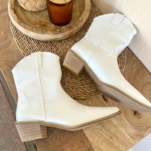 White cowboy boots